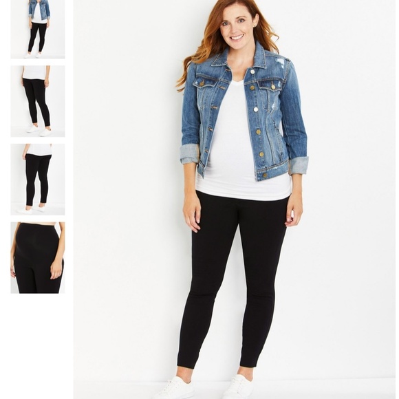 Maia Secret Fit Belly Skinny Ankle Maternity Pant - Picture 2 of 8